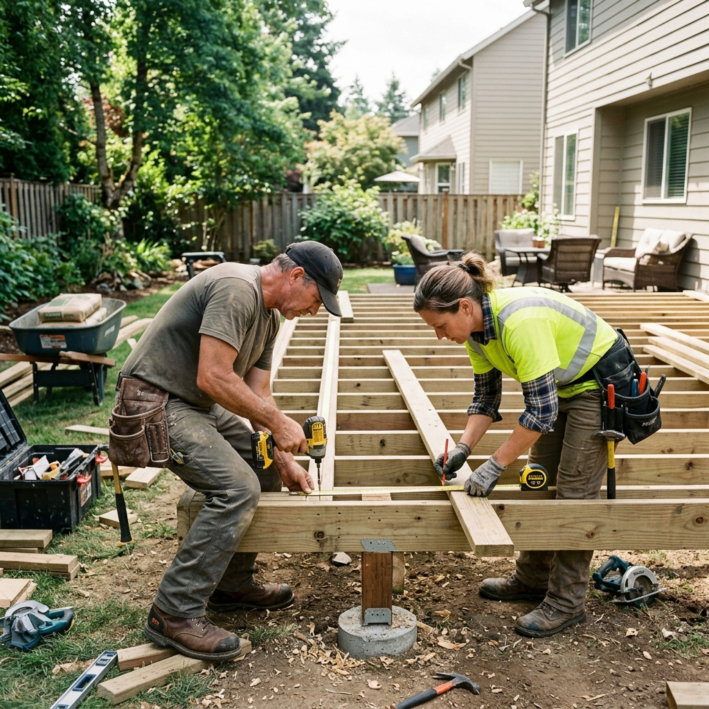 Stairs and Decks Pro team working together